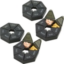 Cotygodniowy Pill Organizer - (Pack of 4) 7- Day Pill Container - Artreatre Friendly Portable & Compact Travel Case Daily Commodation Medicine Pills Box for Supplements, Medication, Vitamin and Fish Oils