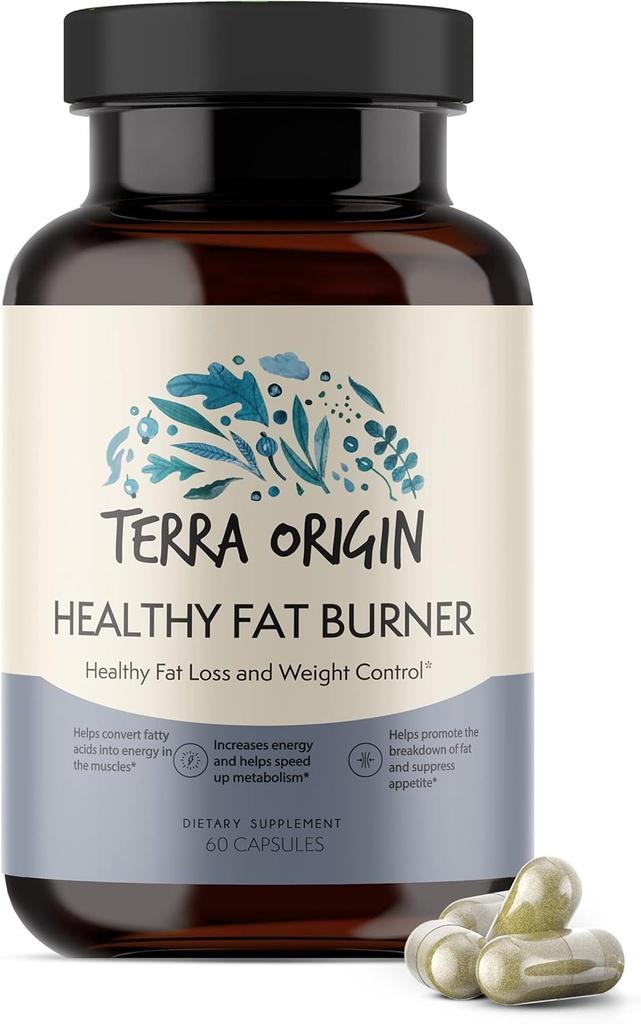 TERRA ORIGIN Metabolizm Boost & Fat Loss - Amino Kwasy i Natural Plant Ekstrakty do zwiększenia energii & Metabolizm, Zapotrzebowanie Block, Stop New Fat Storage *