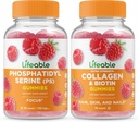 Żywa fosfatydyloseryna (PS) + Kolagen & Biotin, Gummies Bundle - Great Desting, Suplement witaminy, Gluten Free, GMO Free, Gummy do żucia