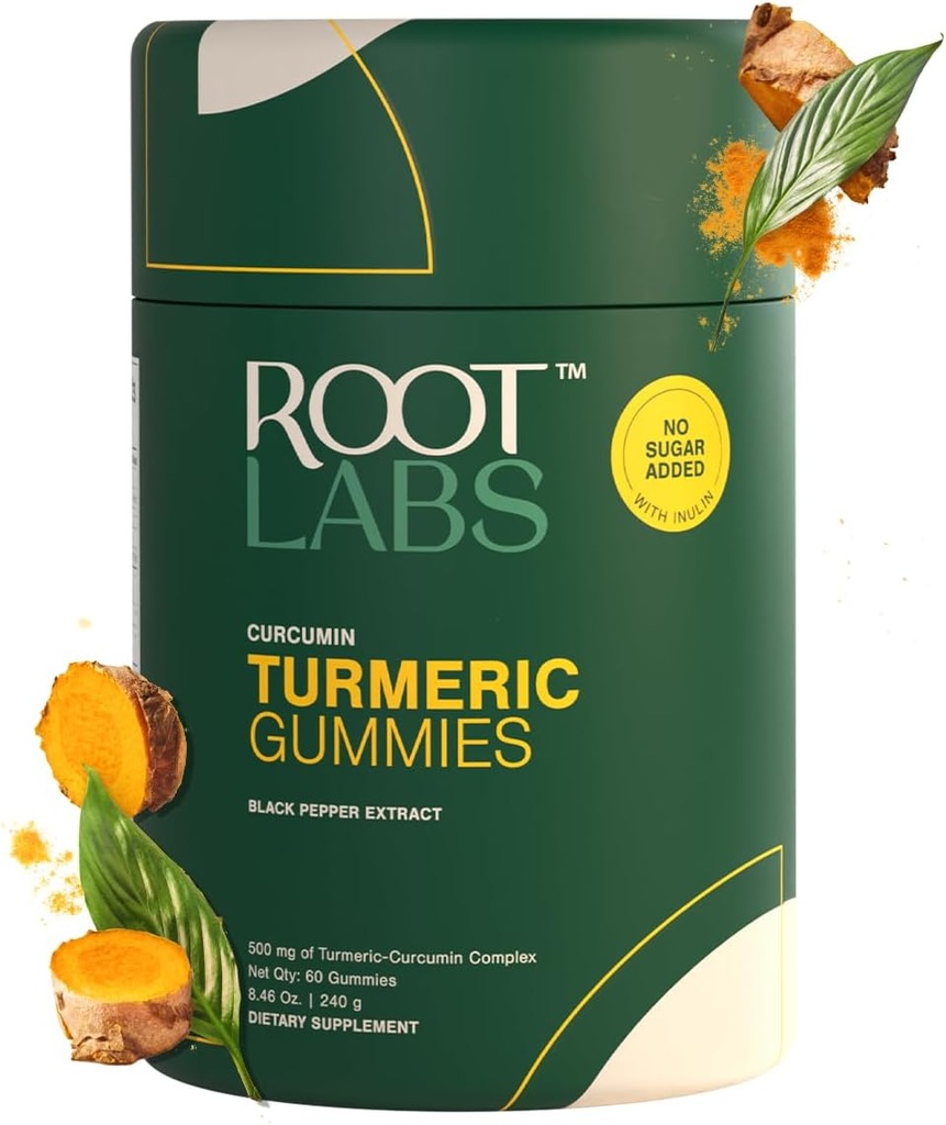Kurkumina i czarny pieprz Ekstrakt I dla dorosłych i dzieci I Non-GMO I 100% Natural & Organic I Trzecia strona Tested I 500 mg I 60 Gummy