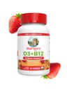 MaryRuth Organics 's Witamina D3 B12 Gummies Between 124; USDA Organic Between 124; 2 Month Supply Between 124; Witamina D & B12 Suplementy witaminy dla dorosłych i dzieci 124; Bone Health Between 124; Zdrowe poziomy energii 124; Non-GMO Between 124; 60 Służenie