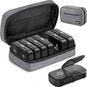 AUVON Canvas Bag XL Cotygodniowy Pill Organizator 2 razy dziennie, Podróże Pill Box 7 Dzień z One- Side duże otwarcie, AM PM Pill Case z Przenośny worek na ubrania do suplementów, Witaminy, Oleje rybne