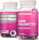 Saw Palmetto dla kobiet - Natural DHT Blocker Hair Growth Pills Made with Organic Saw Palmetto Extract Berries Wspomaga Hormonal Balance & Zdrowie moczu Pure Saw Palmetto dla kobiet Hair Loss 124; 60 Pigułki