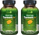 Irwin Naturals Whole Body Turmeric + Curcumin C3 Complex - 60 Płynne żele soft-, Opakowanie 2 - Wspiera całoustrojowe Wellness - 60 Łączne usługi