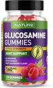 Gummie glukozaminowe z witaminą E - Advanced Joint Support Gummy Supplement, Wysokiej mocy przeciwutleniacz, Comfort for Back, Knees, Hands - 120 Gummies
