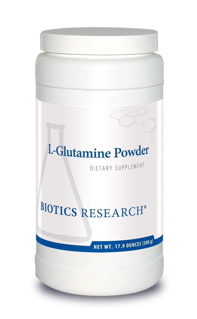 Biotics Research L glutamina proszek w proszku Formuła, 3g / serving, Zdrowie żołądka i jelit, Wsparcie Lining Gut, Optymalne wsparcie mięśni, Chude mięśnie, Aktywność przeciwutleniająca, 17.9 Ounces 166 Służenie