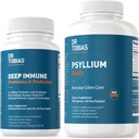 Dr Tobias głębokie immunologiczne probiotyki i prebiotyki i Psyllium Daily, Supports Digestive Health, Gut Immune Function, Daily Fiber Supplement in Support of Colon Health z 4.4. Miliard CFU