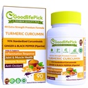 Kapsułki Turmeric Premium z Ginger i Black Pepper. Kurkumina kurkuminowa 95% Kurkumina & Ginger Root AllNatural NonGMO NO Rice Proszek NO Stearynian NO Silica NO Gluten 90ct
