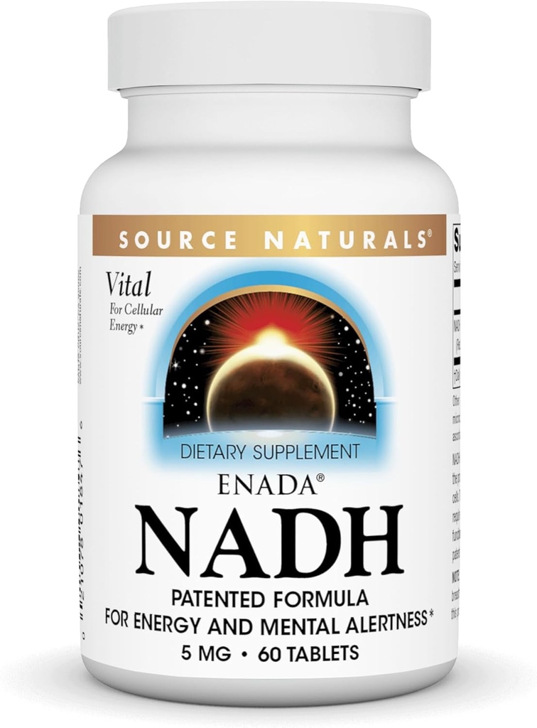 Źródło Naturals Enada NADH 5mg, 60 tabletek