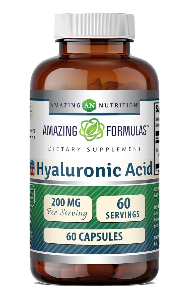 Amazing Supples Hyaluronic Acid 200 Mg Per Serving Capsules Supplement