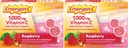 Emergen- C (30 Count, Malina Flavor, 1 Miesiąc Suplement diety Fizzy Drink Mix z 1000mg witaminy C, 0,32 Pakiety unce, Kofeina wolna (Opakowanie 2)