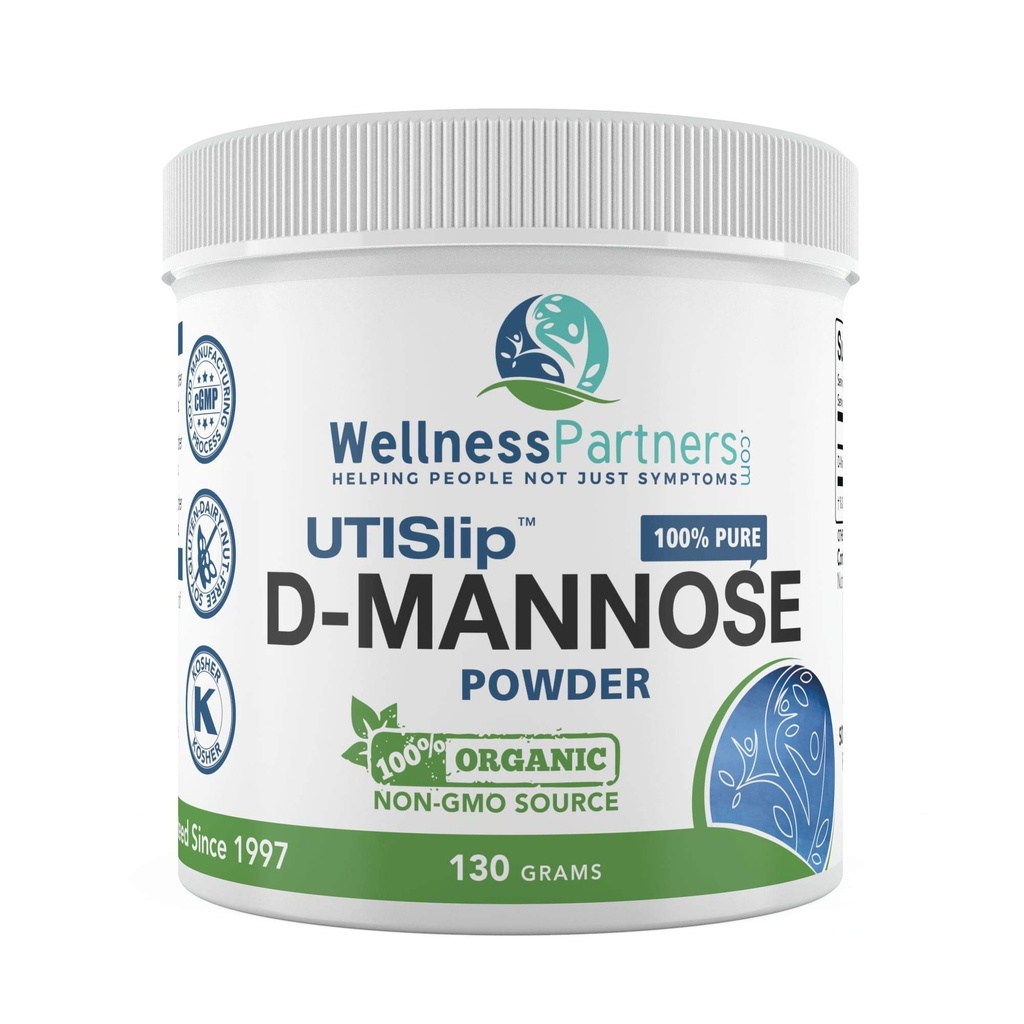 Teraz nowy UTI- Slip D Mannose Non GMO Organic Source Proszek 130g słoik.