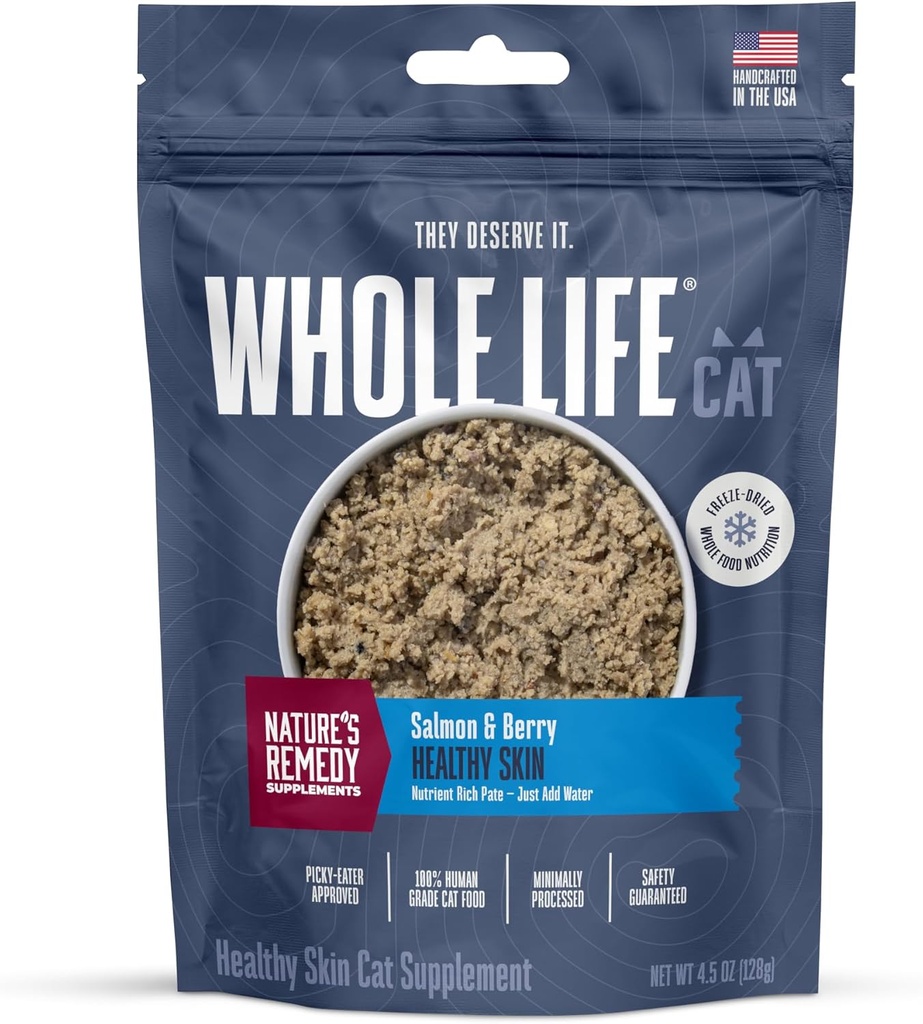 Całe życie Pet Zdrowa skóra i płaszcz Kot Suplementy dla suchej skóry, alergia i stomach Relief, Kot immunologiczne i pokarmowe Wsparcie - Probiotyki & Omega 3 dla kotów, Kot żywności Dodaj Ins - 30- Day Supply