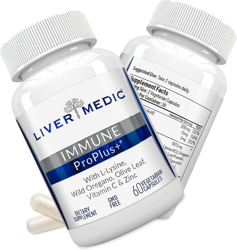 Immune ProPlus + Immune Supplement Supplement, 12- in-1 Immune Booster dla odporności immunologicznej i toksyny, Immune Booster dla dorosłych z Elderberry, Witamina C i Cynk, 60 Kapsułki