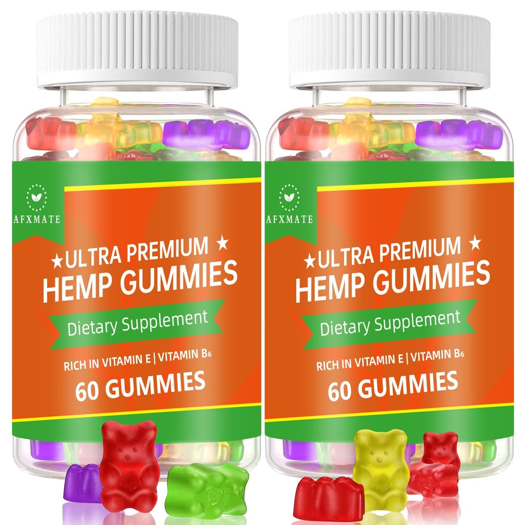(2 Pack) Gummie z kończynami, Gummy owocowe Edibles Zaawansowane 100% Naturalny wysoki potencjał Gummies z nasion konopi - 120 Gummies