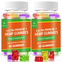 (2 Pack) Gummie z kończynami, Gummy owocowe Edibles Zaawansowane 100% Naturalny wysoki potencjał Gummies z nasion konopi - 120 Gummies