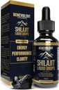Pure Himalayan Shilajit Liquid Drops - 1000mg Natural Shilajit Drops - 85 + Trace Minerals & 40% Kwas Fulvic dla Energy Boost, Detox Cleanse, Siła & Wsparcie odporności - 50 Day Supply