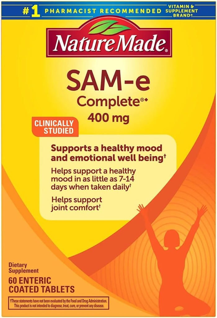 Natural Made SAM- e Complete 400 mg - 60 tabletek powlekanych