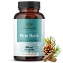 HERBAMAMA Pine Bark Extract Kapsułki - 400mg French Maritime Pine Bark Extract Proszek do wsparcia przeciwutleniającego - Vegan, Non-GMO Pinus Pinaster Supplement