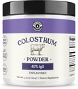 Colostrum Powder 40% IgG - USA Sourced Bovine Colostrum Supplement for Immune Support, Gut Health, Muscle Recovery, and Total Wellness - Single Ingredient, No Additives, Non-GMO - 60 porcji