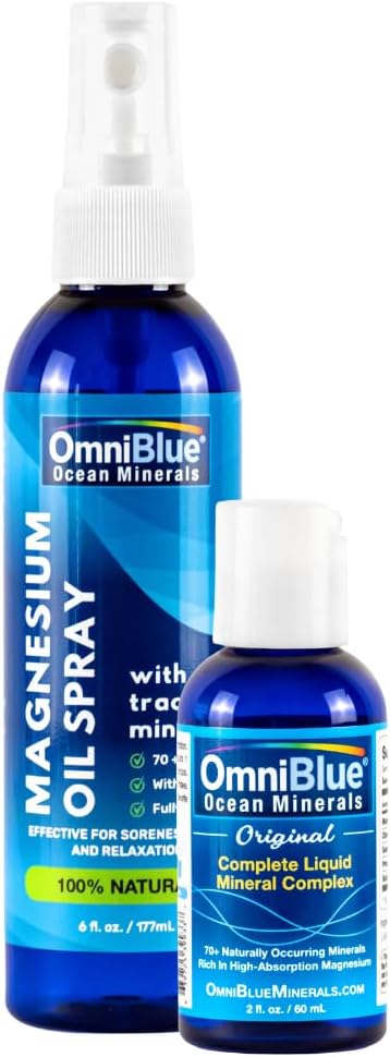 OmniBlue Ocean Minerals 2oz & Ocean Power Spray tematyczny 6 oz