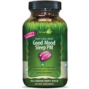 Irwin Naturals Good Mood Sleep PM - 54 Płynne żele soft- z Melatonin i L- Theanine do odpoczynku i relaksacji - 18 Wszystkich Sług