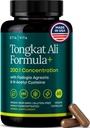 Pothent Longjack - Tongkat Ali & Fadogia Agrestis Suplement dla mężczyzn i kobiet Energia, T Wsparcie, Lean Muscle Growth & Recovery, Hormonal Balance, Wstępne ćwiczenia z Vegan NAC wątroby Detox & Cleanse