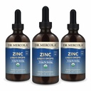Dr. Mercola Cynk płynne krople - Wspiera immunologiczne i narządowe Zdrowie - 15 mg Organic Cynk płynny krople - USDA Organic - NSF Certified - Non- GMO, Gluten- Free & Soy- Free - 3.88 fl oz (3 Pack)