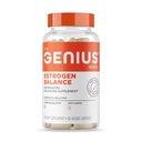 Genius Estrogen Balance, Dim Supplement - Blocker for Men & Women - Hormony, trądzik hormonalny i menopauza - Aromatase Inhibitor z ekstrakt z nasion winorośli i BioPerine - 30 Kapsułki