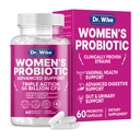 Kobiece Probiotyczne 50 Miliard CFU - Wspiera trawienie, Bloating Relief, Waginalny zapach & pH Równowaga - Trakt moczowy & Gut Zdrowie - Klinicznie przebadane szczepy - Non-GMO, 60 Kapsułki