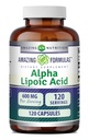 Amazing Supples Alpha Lipoic Acid Acidum 124; 600 Mg Per Serving Supplement Acidum 124; Capsules Acidum 124; Non- GMO Acidum 124; Gluten Free Acidum 124; Made in USA (Unflavored)