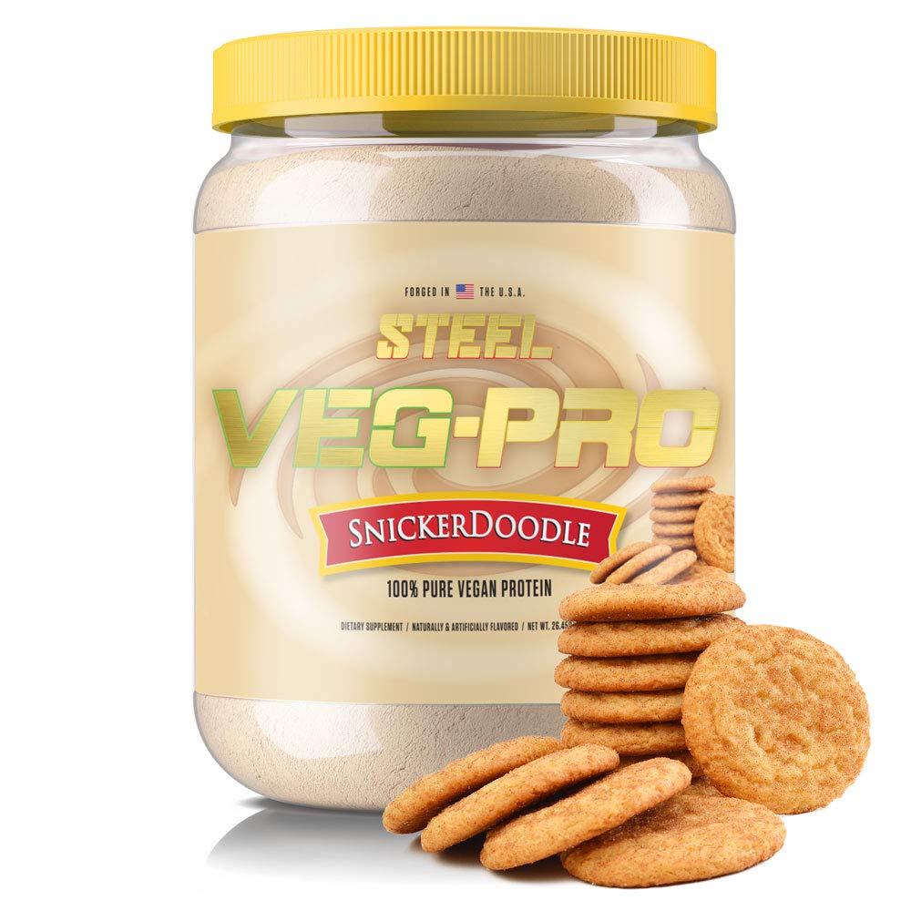 Supplements Steel Veg- PRO XI124; Vegan Protein Powder, Snickerdoodle XI124; 25 Servings (1.65lbs) XI124; Protein Powder with BCAA Amino Acid XI124; Gluten Free XI124; Non Dairy XI124; Low Carb Formula