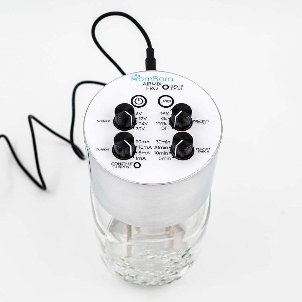 Zestaw Silver Generator Colloidalny AirMixPRO - zestaw 7-częściowy z płytami czystego srebra, miernik TDS, Ionizator wody, Torba podróżna (Opakowanie 1)