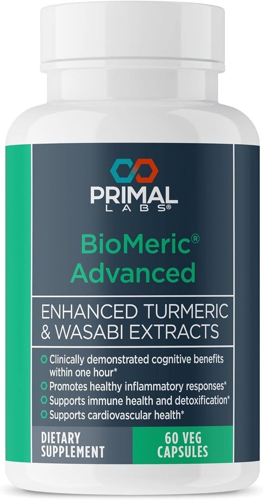 BioMeric Advanced - z kurkuminą turmerową i ekstraktami Wasabi - 60 kapsułek
