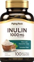 Rurociąg Rock Organic Inulina Kapsułki 1000 mg 124; 100 Hrabia 124; Niski wskaźnik glikemii 124; Rozpuszczalny suplement fiber 124; Non- GMO, Gluten Free