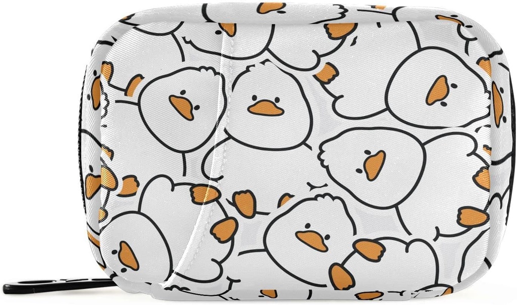 Pigułka Pudełko Cute Duck 7 dzień Pigułka Case Travel Pill Organizer Bag z Zipper przenośny tygodniowy suplement witaminy