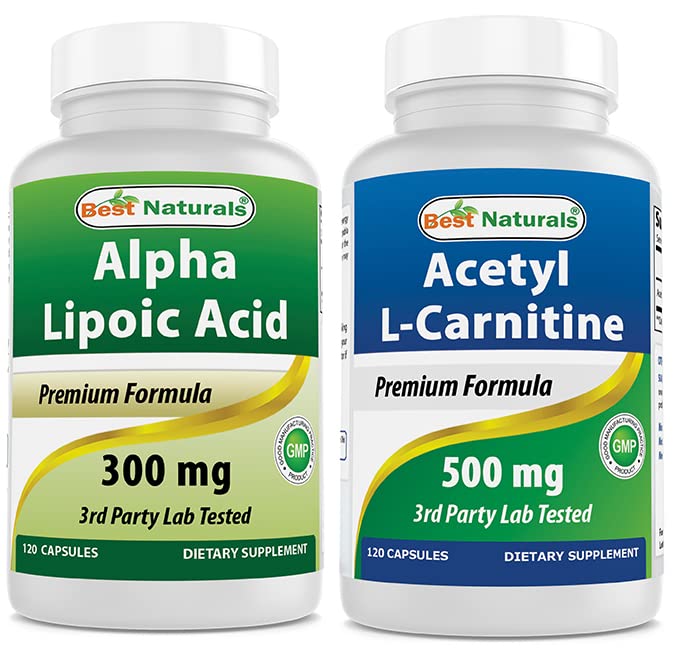 Najlepsi naturalni kwas lipidowy Alpha 300 mg & Acetyl L- Karnityna 500 Mg