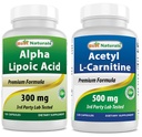 Najlepsi naturalni kwas lipidowy Alpha 300 mg & Acetyl L- Karnityna 500 Mg