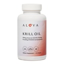 Alaya Naturals - Olej kryla antarktycznego 500 mg Suplement z fosfolipidami, EPA / DHA Omega 3 & Astaksantyna - Nie-GMO - PCB Olej kryla testowanego - 60 Softgels