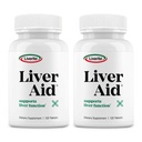 LIVERITE Liver Aid 2- Pack 120 Tablets (Total 240ct) Wspomaga zdrową czynność wątroby, energię fizyczną i witalność.