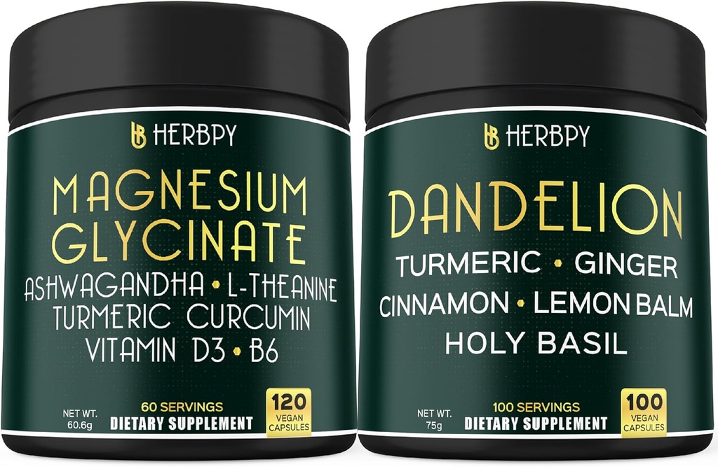 Paleta 6in1 Magnezu Glicenian Suplement & 6in1 Suplement Dandelion