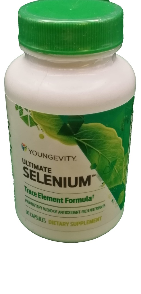 Youngevity Ultimate Selenium + Współczynniki - Zasadniczy suplement mineralny do wsparcia immunologicznego, Przeciwutleniacza obrony, funkcji tarczycy i zdrowia komórkowego (I- selenometionine) - (90 kapsułki)