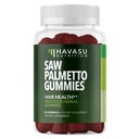 Saw Palmetto for Men Gummies - DHT Blocker Supplement for Hair Health and Mężczyzna wzorowane łysienie - 60 Count - Wsparcie Skalp i Prostate Wellness - Malina Flavor - Wegan, Non-GMO, 1 Miesiąc dostaw