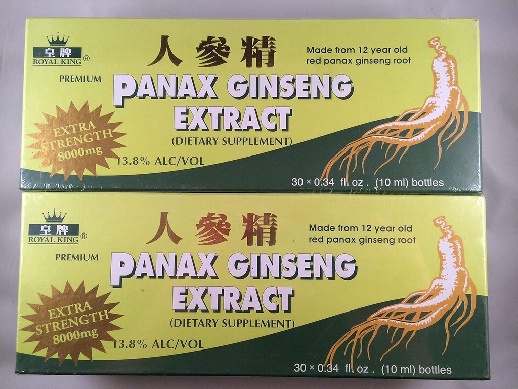 Royal King - Red Panax Ginseng Extract 8000mg (30 Fials X 10ml)