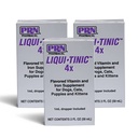 PRN Pharmacal Liqui- Tinic 4X - Żelazko i witaminy Doustny suplement odżywczy dla pets- Iron-Flavored Supplement with Iron & B- Complex Vitamin to Support Wellness - 2 fl oz (3 Pack)