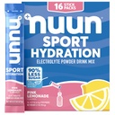 Nuun Sport Electrolyte w proszku pakiety z magnezem, Wapń, Potas, Chlorek i Sodu, Nawodnienie Pakiety dla On- The-, Różowy Lemoniada Flavor, Gluten Free & Wegan, 16 Pojedyncze służby