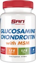 SAN Premium Glukozamina Chondroitin z kompleksem MSM dla wspólnego wsparcia - Naturalna formuła dla zdrowych połączeń i mobilności. 30 Służenie