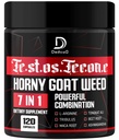 7 in-1 Ultra Test Support with Tribulus Terrestris Horny Goat Weed L- Arginine Maca Root Tongkat Ali Beet Root - Trening energetyczny Support mięśni 120 Kapsułki
