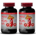 męskie tabletki zwiększające wzrost - MAKE MY PEPPER BIG - NATURAL MALE ROZSZERZENIE, Maca, L- Arginina, Longjack pigułki, męski wzmacniacz wydajności, tongkat ali dla mężczyzn, mężczyzna libido pigułki, 2 Bot 120 Czapki