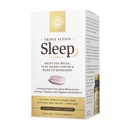 Solgar Triple Action Sleep, 30 Triayer Tablets - Time- Release Melatonin & L- Theanine Plus Herbal Blend - Pomaga Ci Relax, Upadek Asleep Fast & Stay Asleep Longer - Non-GMO, Gluten Free - 30 Servings